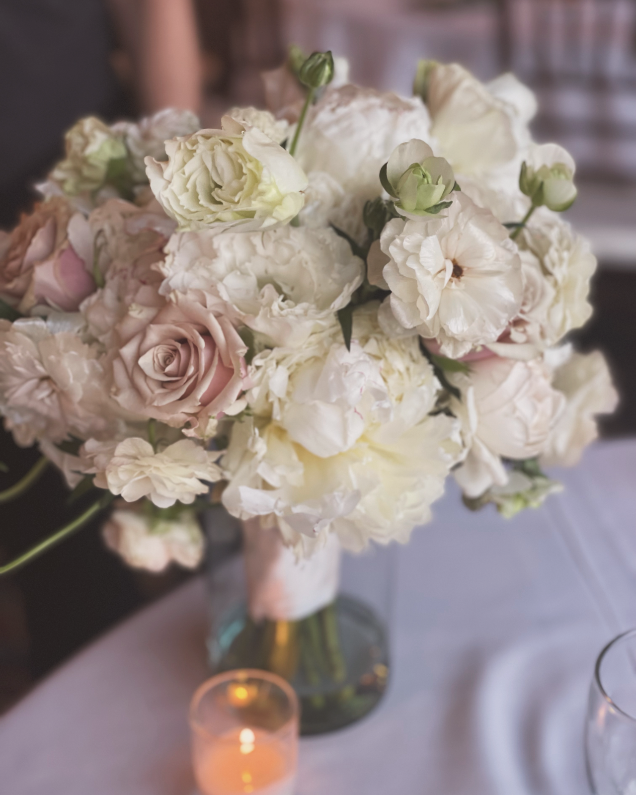 Gray Peony floral arrangement