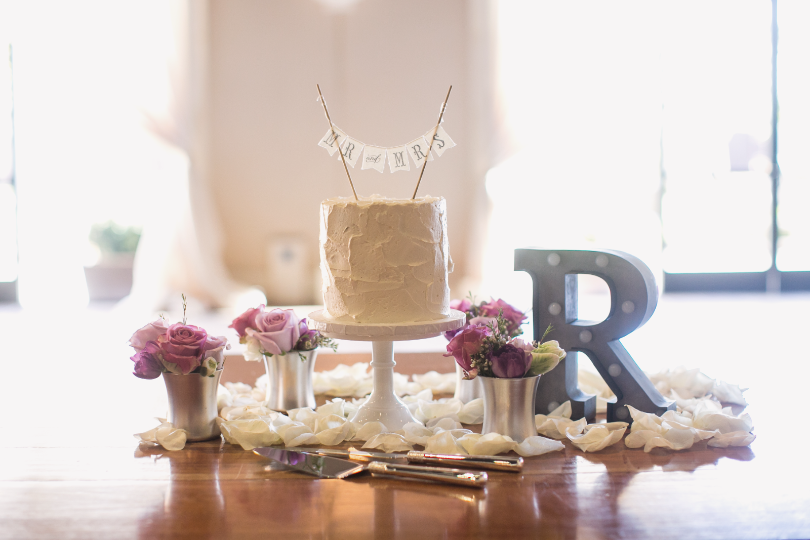 Mr and Mrs cake